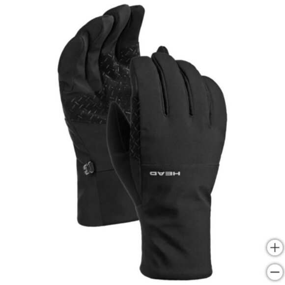 HEAD Men's Waterproof Hybrid Gloves Black Gray L - Picture 1 of 13